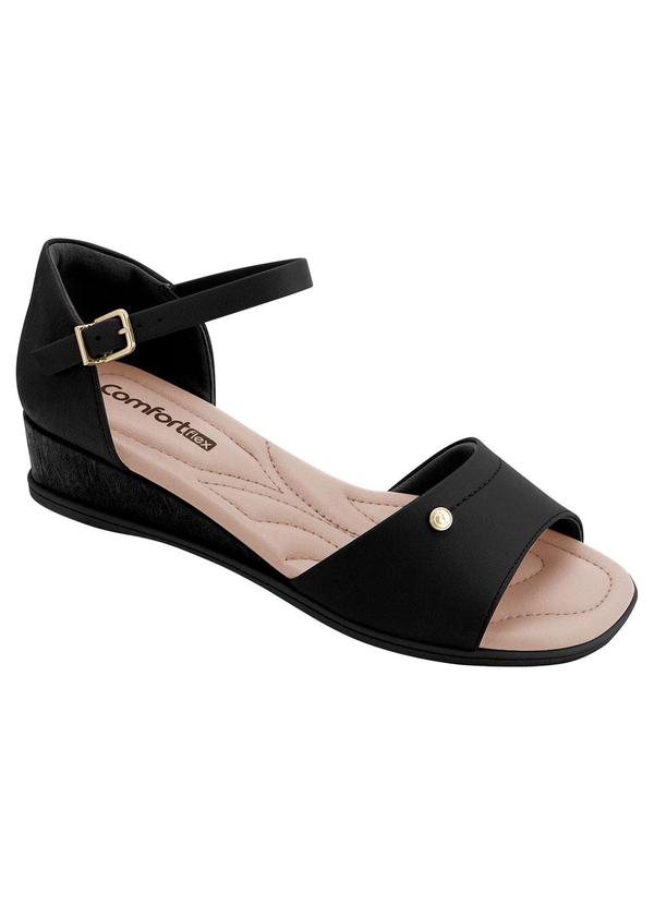 Comfortflex - Sandália Comfortflex Preta