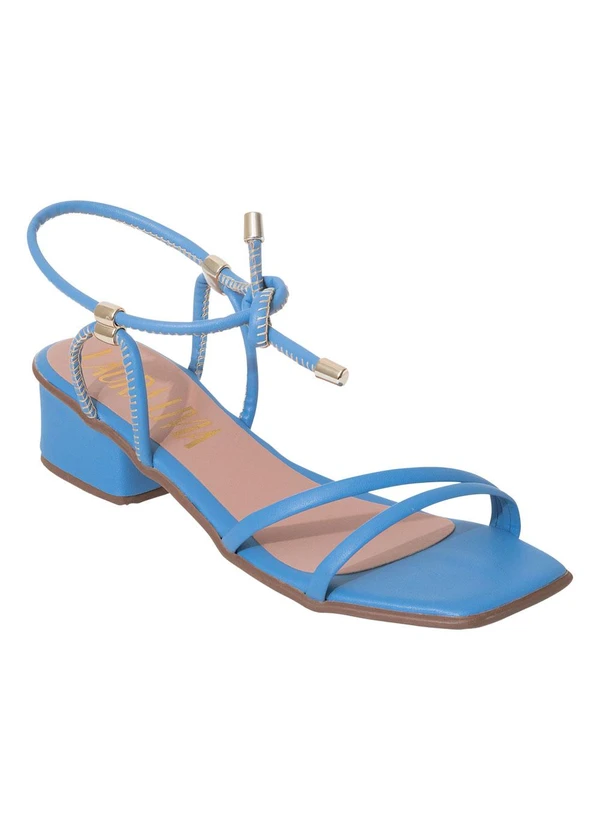 Perfecta - Sandália Azul em Sintético 3