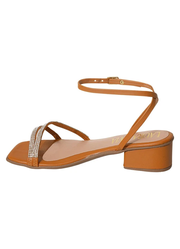 Perfecta - Sandália Carvalho com Detalhe em Strass 3