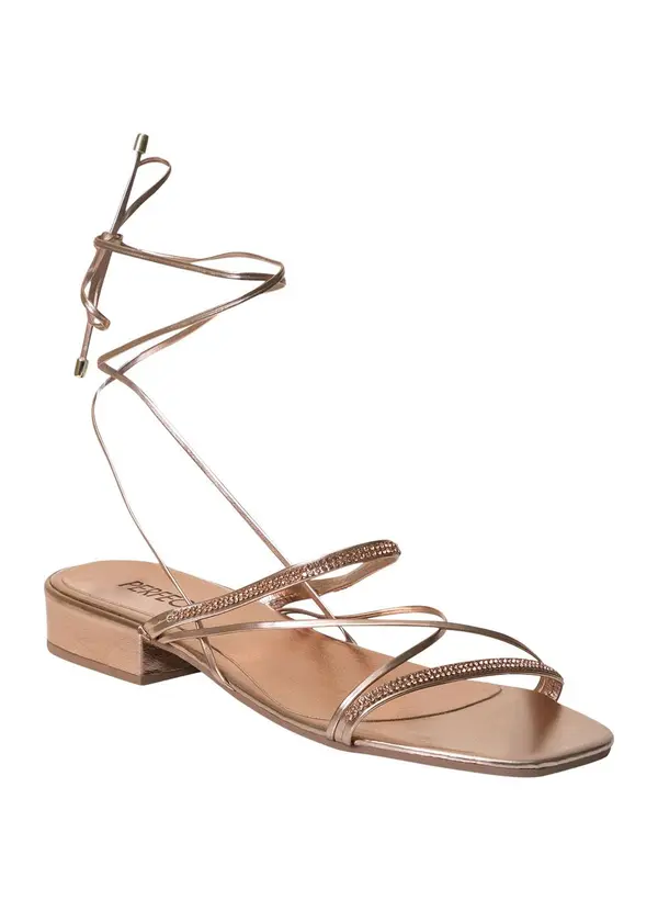 Perfecta - Sandália Cobre em Sintético 3