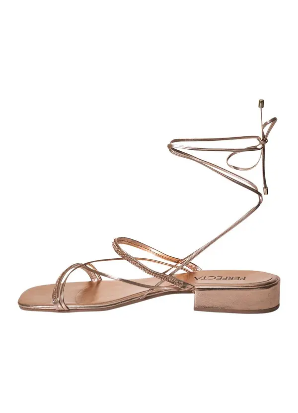 Perfecta - Sandália Cobre em Sintético 5