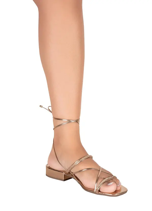 Perfecta - Sandália Cobre em Sintético 6