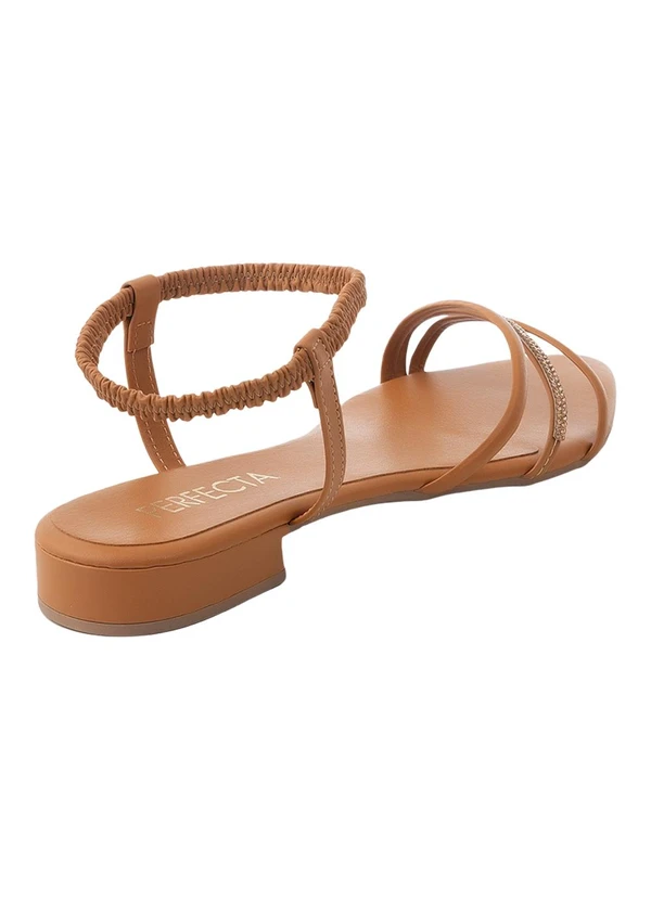 Perfecta - Sandália Modelo Bico Fino Carvalho com Elástico 2