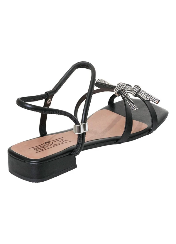 Perfecta - Sandália Preta em Sisntético 2