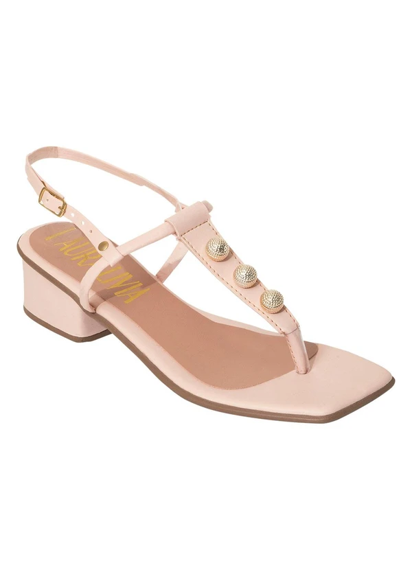 Perfecta - Sandália Rosa em Sisntético