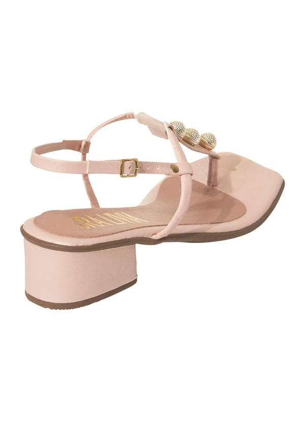 Perfecta - Sandália Rosa em Sisntético 2