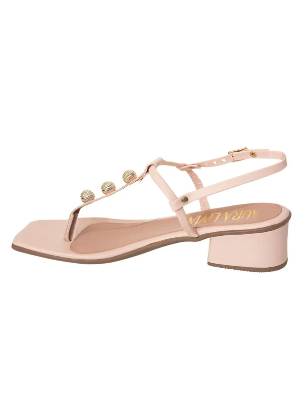 Perfecta - Sandália Rosa em Sisntético 3