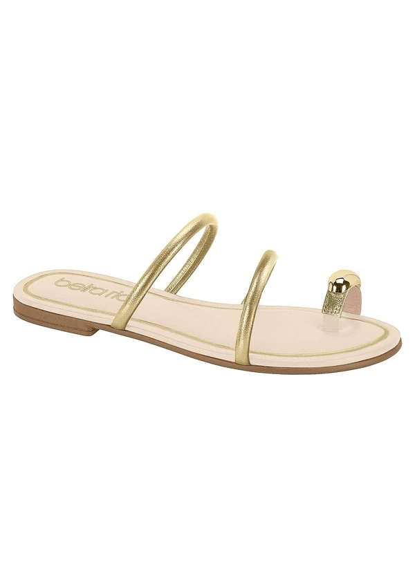 Beira Rio - Chinelo Beira Rio Dourado