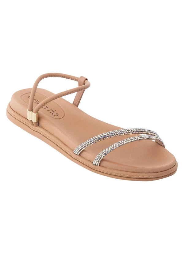 Beira Rio - Chinelo Beira Rio Nude em Sintético