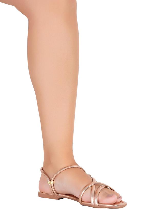 Perfecta - Rasteirinha Cobre em Sintético 5