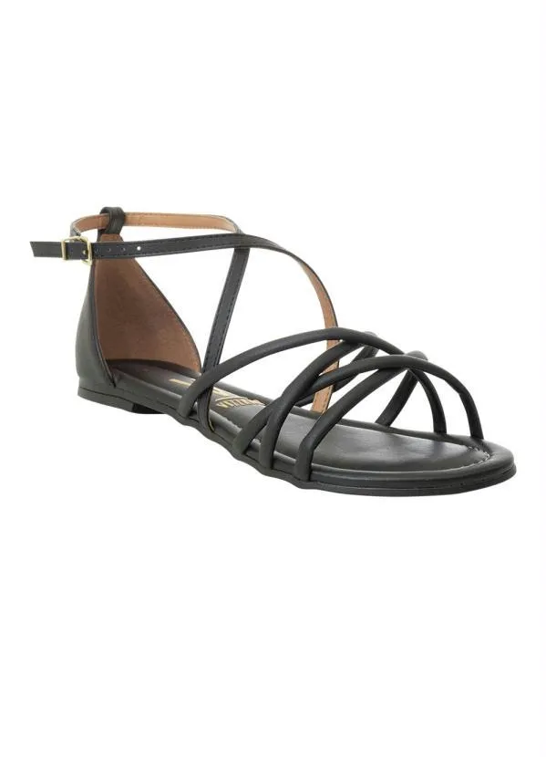 Vizzano - Rasteirinha Vizzano Preto em Sintético