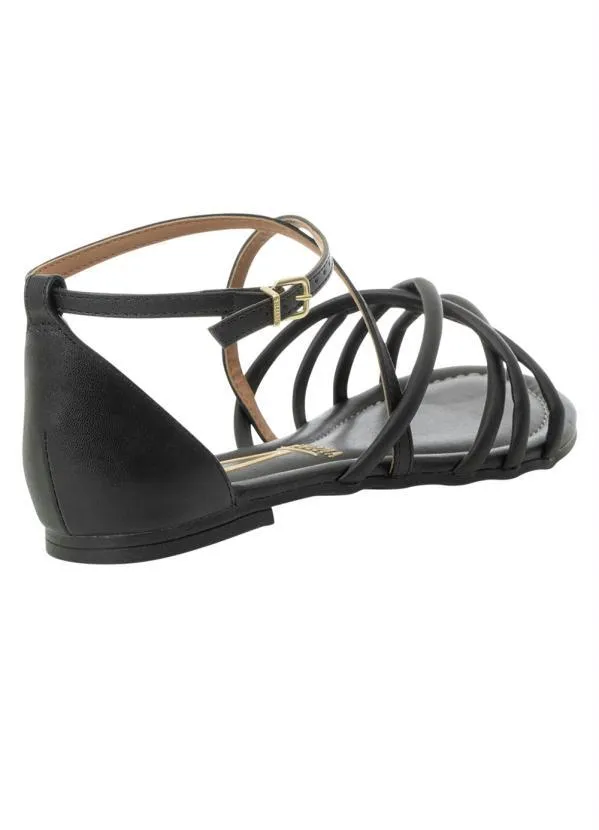 Vizzano - Rasteirinha Vizzano Preto em Sintético 2