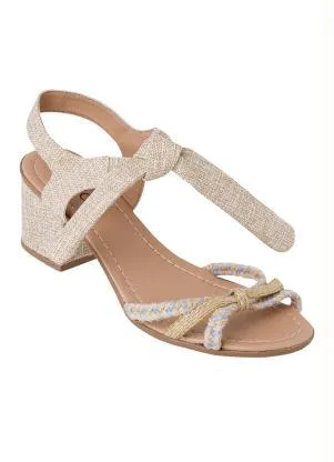 Perfecta - Sandália Areia em Sintético - PERFECTA