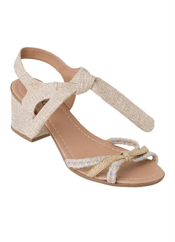 Perfecta - Sandália Areia em Sintético