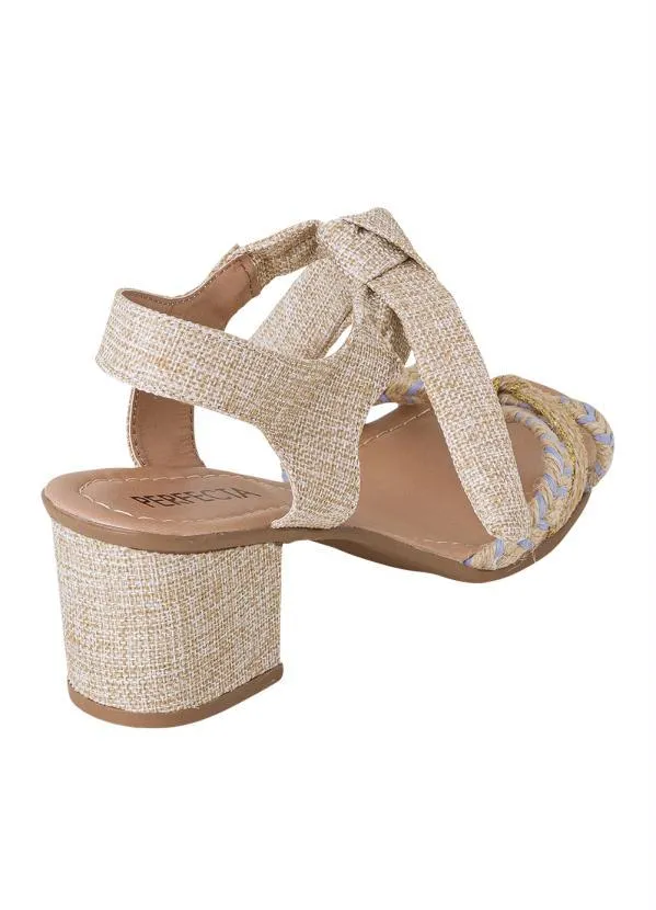 Perfecta - Sandália Areia em Sintético 2