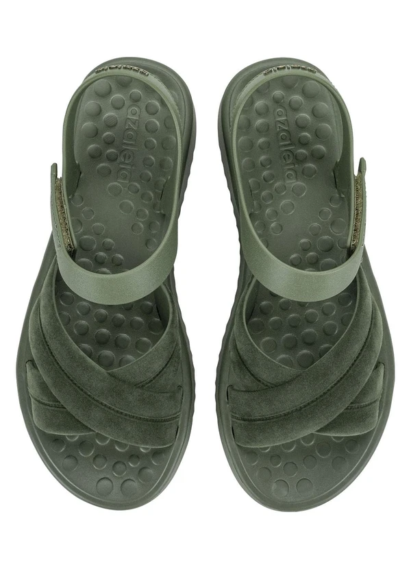 Azaleia - Sandália Azaléia Rafa Verde com Velcro 2