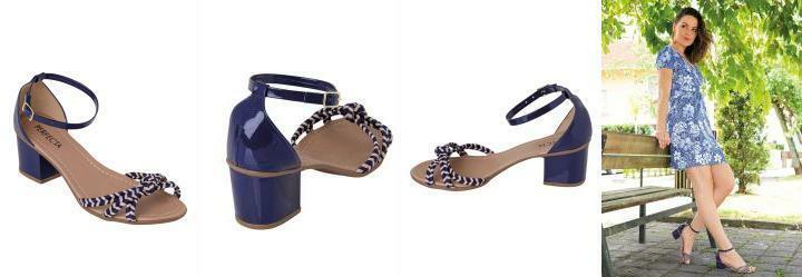 Sandlia Azul em Sinttico