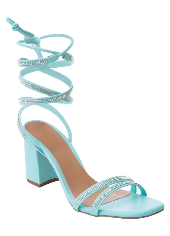 Perfecta - Sandália Azul em Sintético