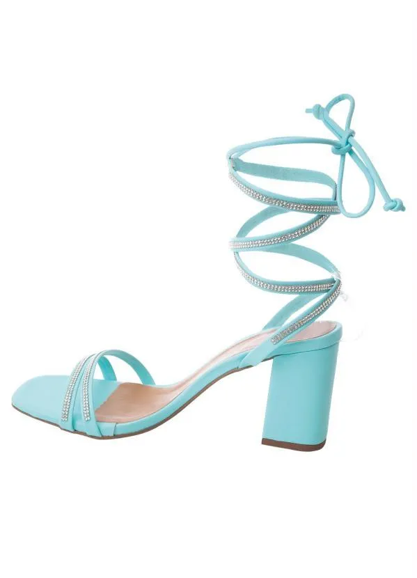 Perfecta - Sandália Azul em Sintético 3