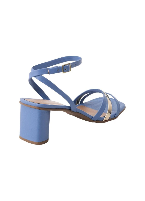 Perfecta - Sandália Azul em Sintético 3