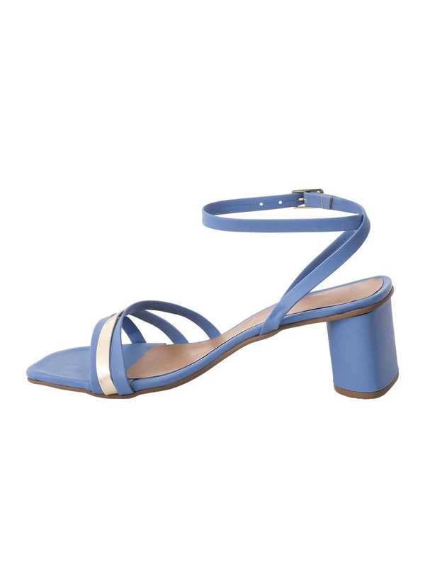 Perfecta - Sandália Azul em Sintético 4