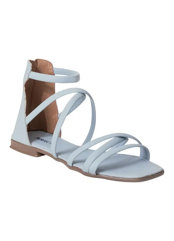 Perfecta - Sandália Azul em Sisntético