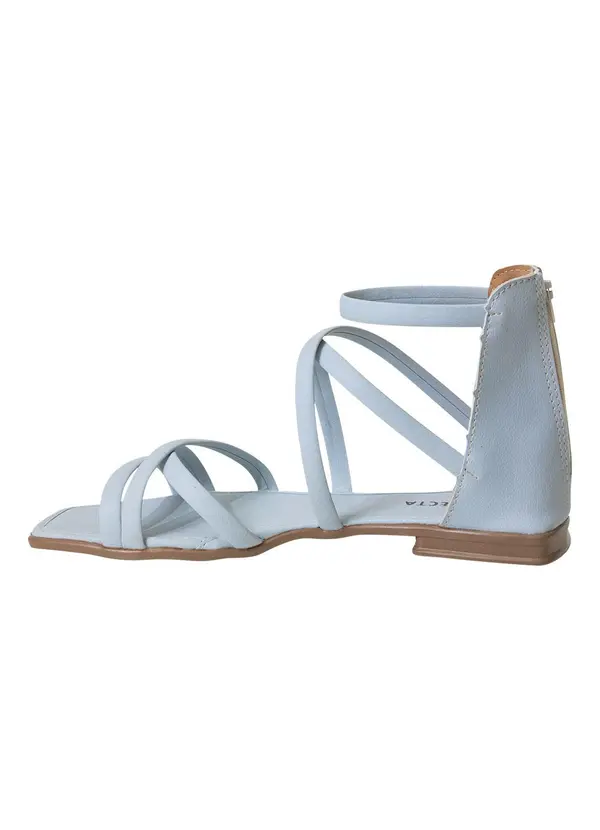 Perfecta - Sandália Azul em Sisntético 3