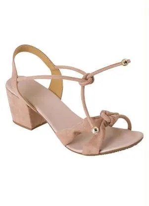 Perfecta - Sandália Bege em Camurça - PERFECTA