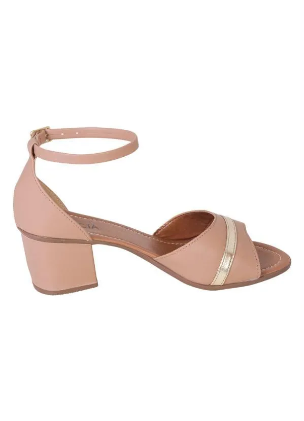 Perfecta - Sandália Bege em Sintético 3