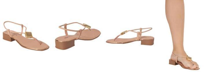 Sandlia Bege em Sinttico