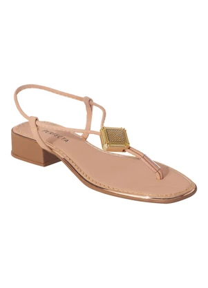 Perfecta - Sandália Bege em Sintético - PERFECTA