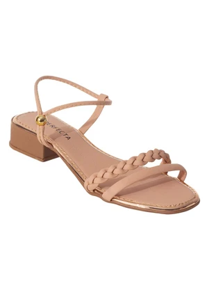 Perfecta - Sandália Bege em Sintético - PERFECTA