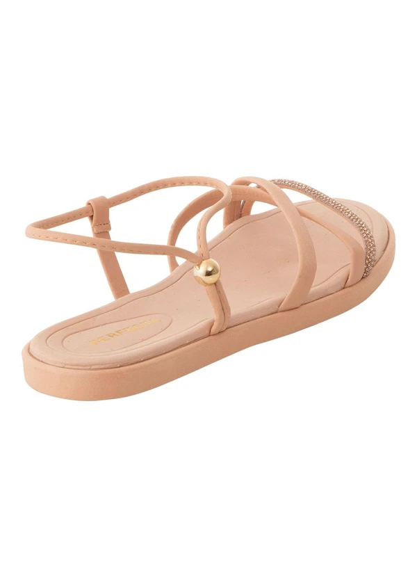 Perfecta - Sandália Bege em Sintético 2