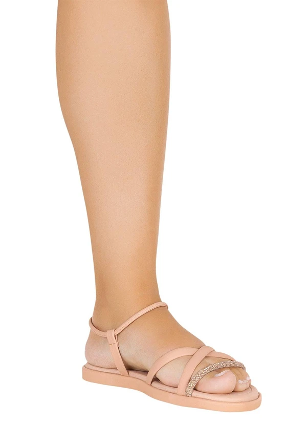 Perfecta - Sandália Bege em Sintético 4