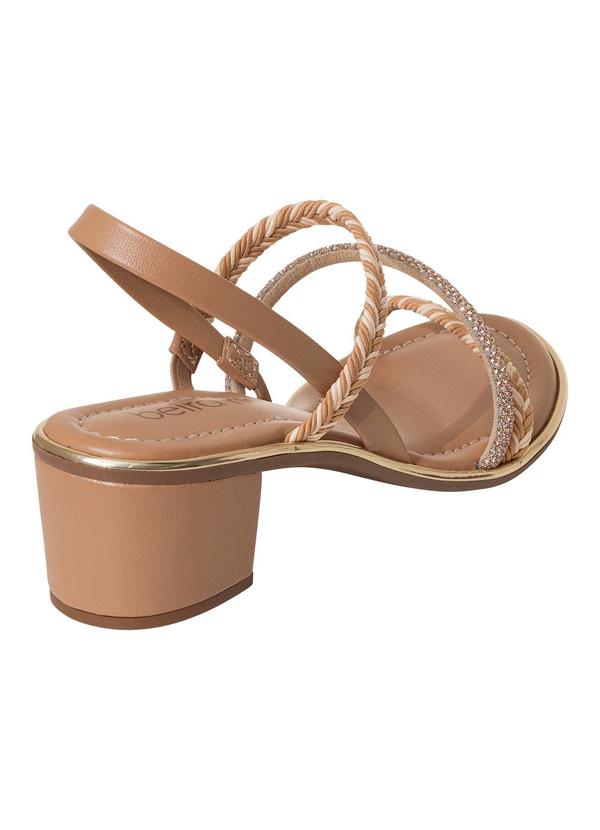 Beira Rio - Sandália Beira Rio Caramelo em Sintético 2