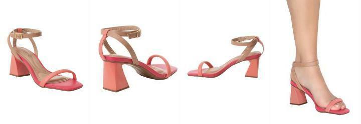 Sandlia Beira Rio Coral em Sinttico