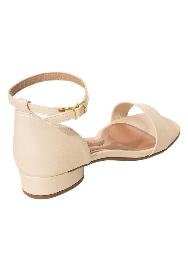 Beira Rio - Sandália Beira Rio Creme em Sintético 2