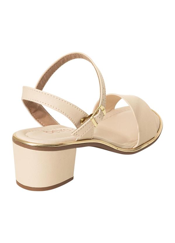 Beira Rio - Sandália Beira Rio Creme em Sintético 2