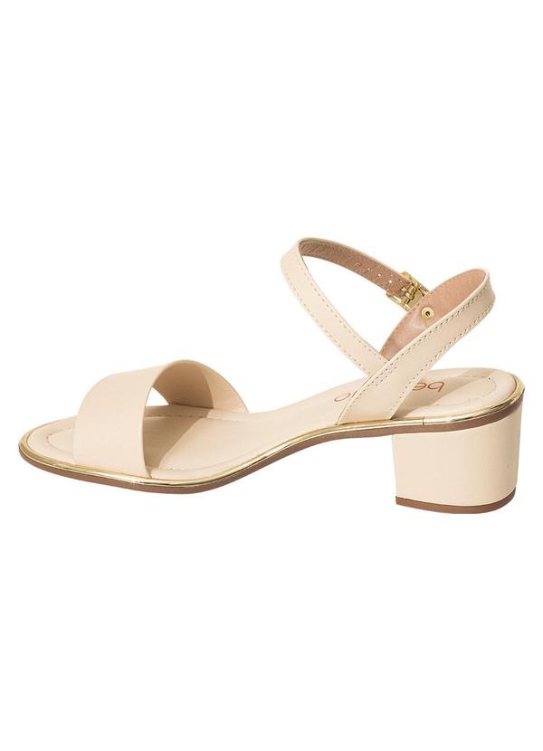 Beira Rio - Sandália Beira Rio Creme em Sintético 3