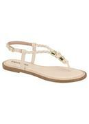 Sandalia Beira Rio Creme 