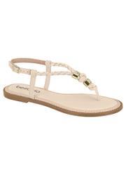 Sandalia Beira Rio Creme