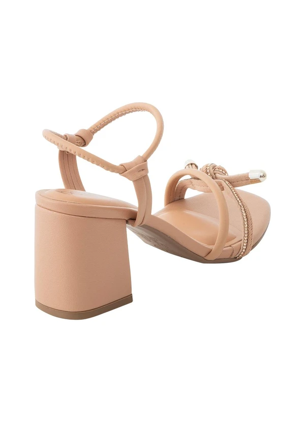 Beira Rio - Sandália Beira Rio Nude em Sintético 3