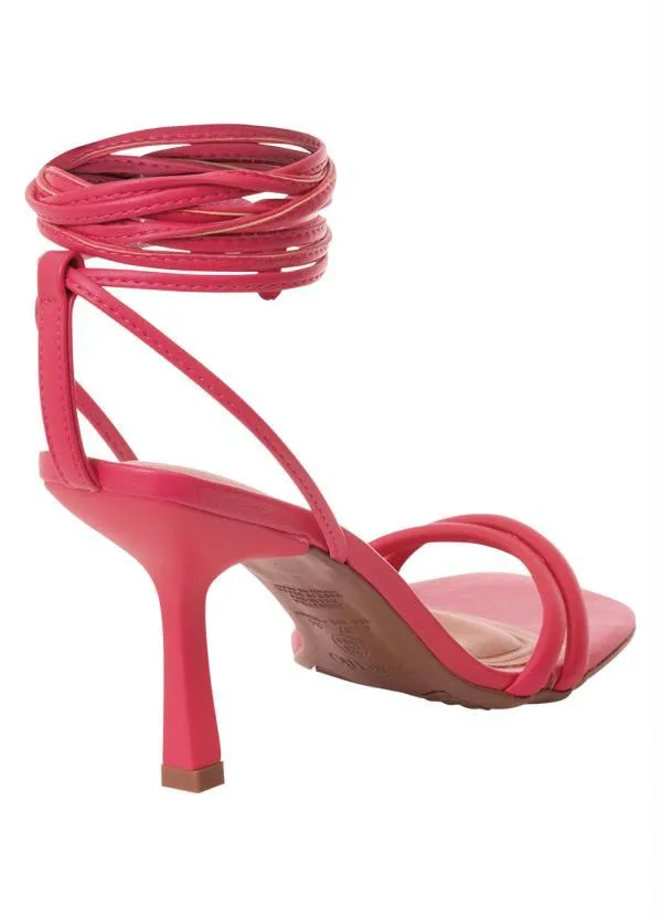 Beira Rio - Sandália Beira Rio Pink em Sintético 2