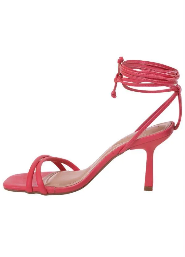 Beira Rio - Sandália Beira Rio Pink em Sintético 3