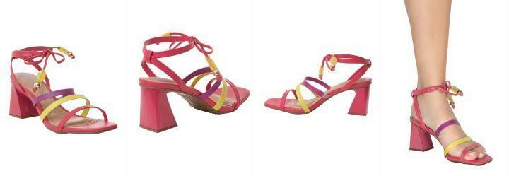 Sand�lia Beira Rio Pink em Sint�tico
