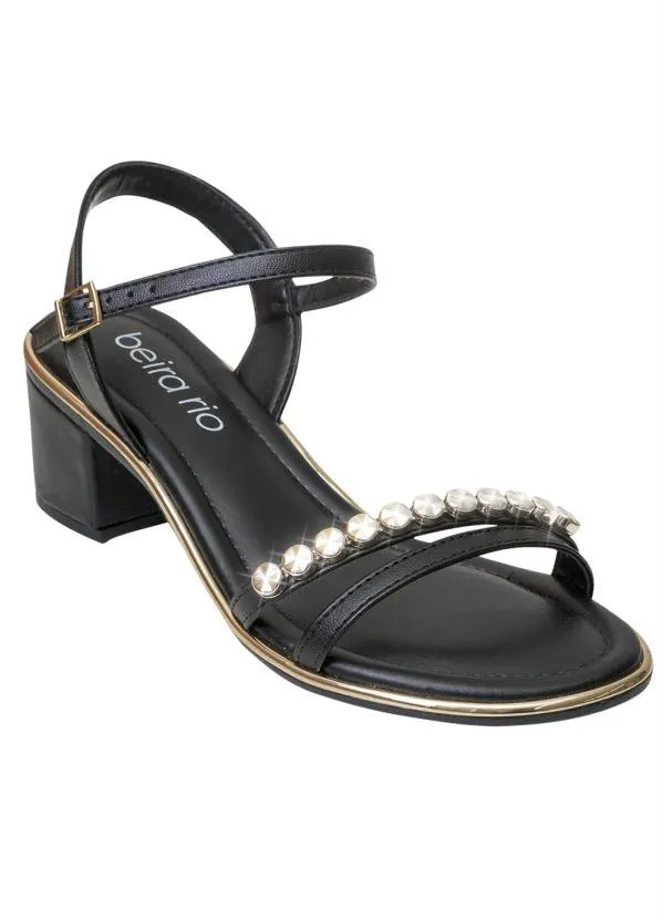 Beira Rio - Sandália Beira Rio Preto em Sintético