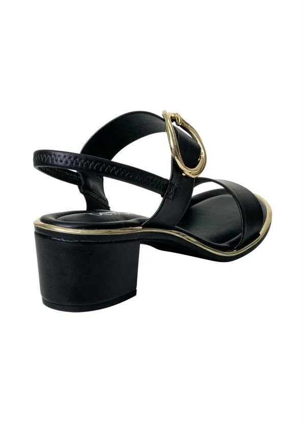 Beira Rio - Sandália Beira Rio Preto em Sintético 2