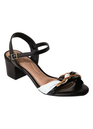 Sandália Beira Rio (Preto) em Sintético - BEIRA RIO