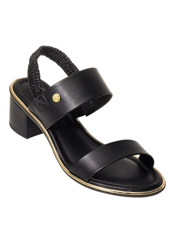 Beira Rio - Sandália Beira Rio Preto em Sintético