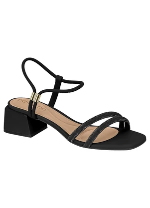 Sandália Beira Rio (Preto) em Sitético - BEIRA RIO